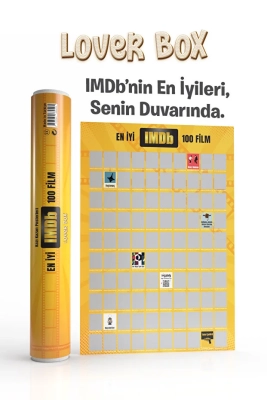  IMDb 100 Film Kazı Kazan Posteri – LoverBox | Sinema Severlere Özel Poster | Kazı Kazan Poster