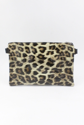 021 P1500 Rugan Leopar Portföy Çanta Clutch