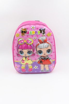 039 2006 Desenli 3 Boyutlu Pembe Okul Çanta
