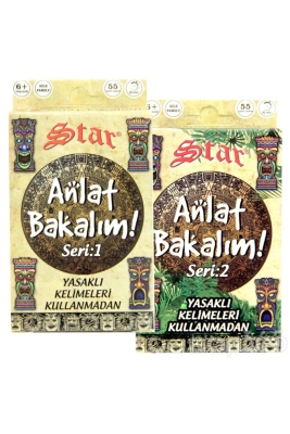 Anlat Bakalım İkili Tabu Kartları Oyunu Survivor Kart Oyunu - Seri 1 Ve 2 İki Yasaklı Kelime Kart Oyunu