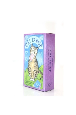 Cat Tarot Kedi Tarot Kağıdı 78 Kartlı Kedi Temalı Tarot Destesi