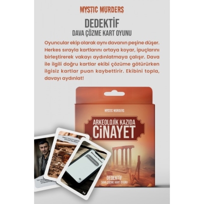 Dedektif Kart Oyunu - Arkeolojik Kazıda Cinayet