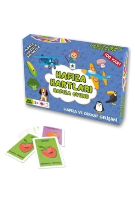 Hafıza Kartları Kutu 108 Kelime Türkçe-İngilizce Çocuk Ve Aile