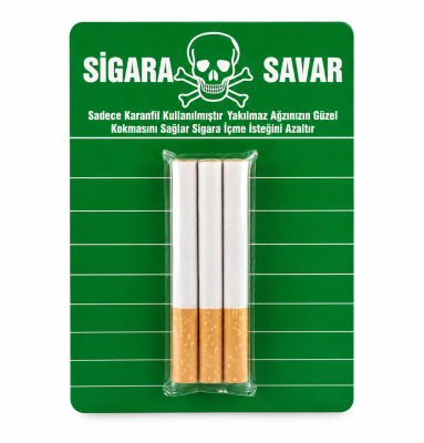 Karanfilli Şaka Sigarası - Ağız Kokusu Giderici Sigara Savar (3'lü Paket)