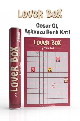 Lover Box Çiftlere Özel | Partnerinle Yapılacak 100 Yetişkinlere Özel Aktivite | Kazı Kazan Poster