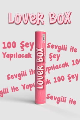 Loverbox | Lover Box Sevgili Ile Yapılacak 100 Şey Poster | Sevgiliye Hediye | Kazınabilir Poster