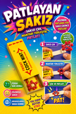 Patlayan Sakız Şaka Malzemesi