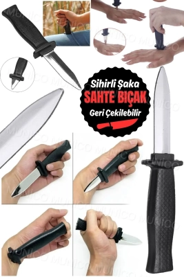 Şaka Prank  Sihirli Plastik Bıçak Geri Çekilebilir Bıçak Şaka