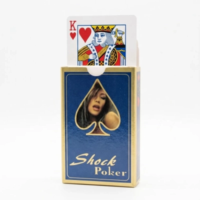 Shock Poker Elektrik Çarpan İskambil Kağıdı – Sürpriz ve Komik Şaka Oyuncağı (Elektrik Şoklu)