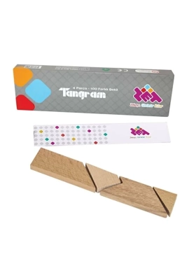 T Tangram 4 Parça 100 şekil oluşturma akıl zeka mantık ve strateji oyunu