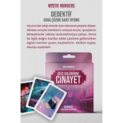 Dedektif Kart Oyunu - Gece Kulübünde Cinayet