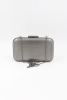 064 270s Platin Sıvama Abiye Çanta Gece Çantası Clutch