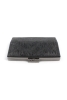 064 278 Siyah Dalgalı Abiye Çanta Gece Çantası Clutch