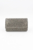 064 450 Platin Full Kristal Taşlı Abiye Çanta Gece Çantası Clutch