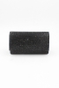 064 450 Siyah Full Kristal Taşlı Abiye Çanta Gece Çantası Clutch