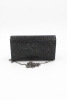 064 450 Siyah Full Kristal Taşlı Abiye Çanta Gece Çantası Clutch