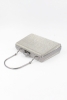 068 2210 Platin Petek Abiye Çantası Clutch